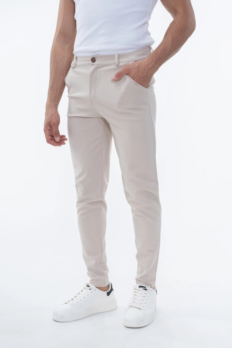 Pantalon chino classique uni