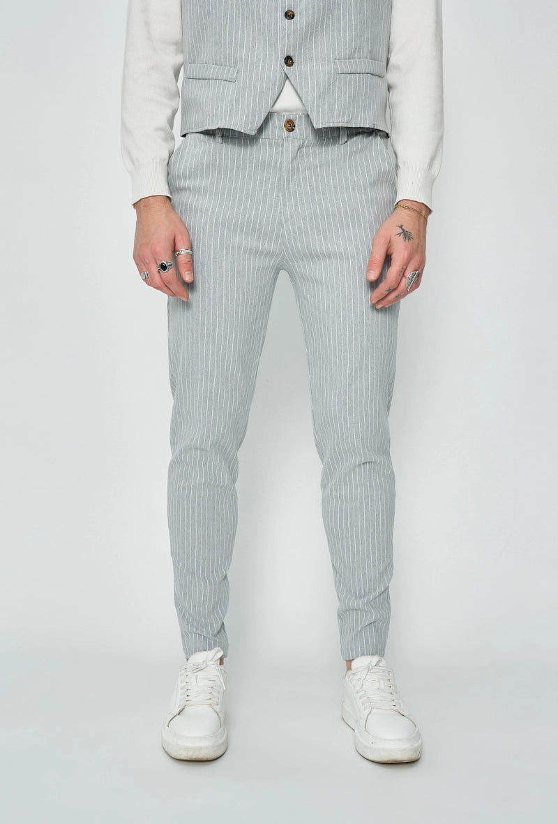 Checked dress pants