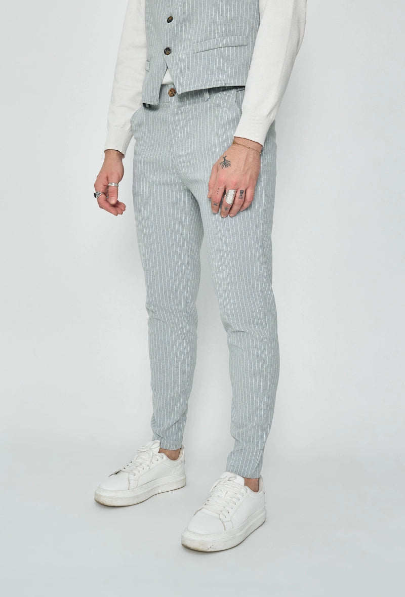 Checked dress pants