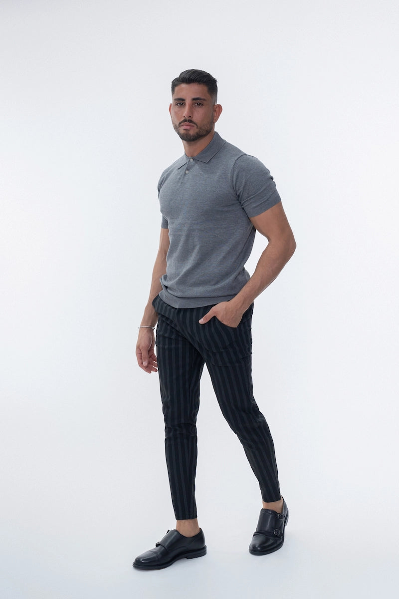 Pantalon chino à rayures