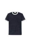 T-shirt cotelé style baseball - Frilivin