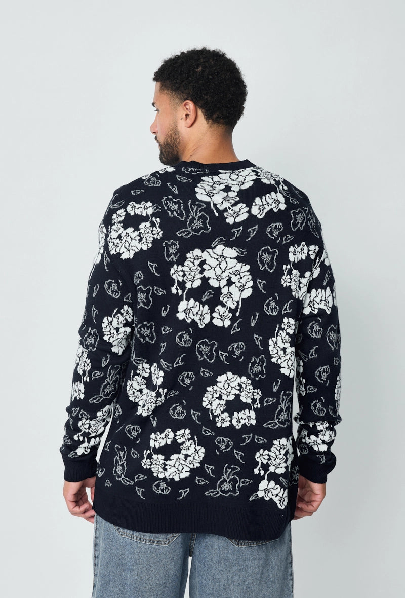 Pull uni imprimer fleur