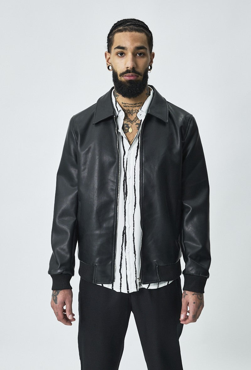 Veste bomber à col chemise - Frilivin