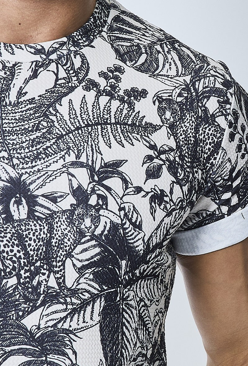 T-shirt à imprimé fleuri - Frilivin