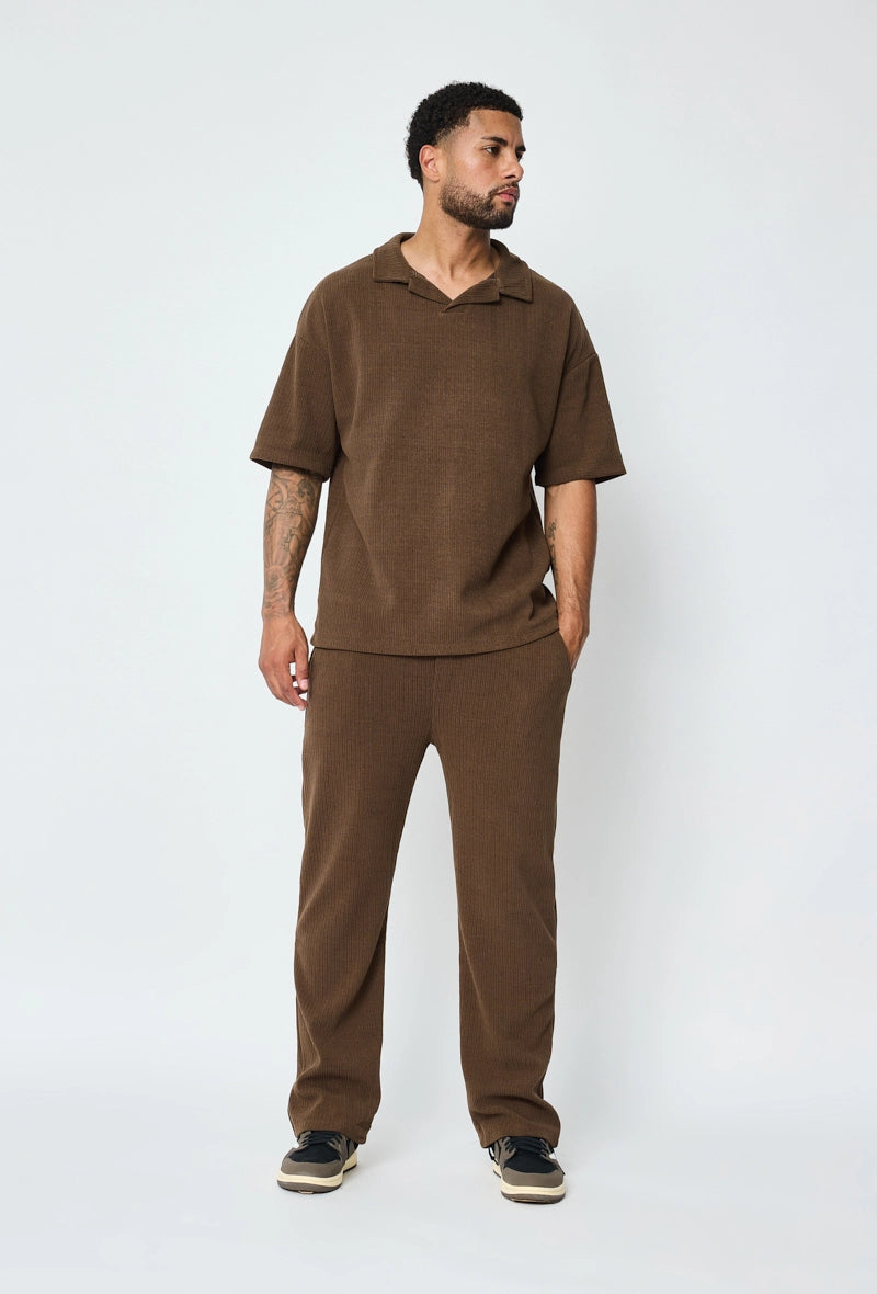 Ensemble plissé t-shirt et pantalon