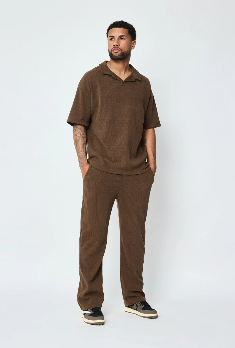 Ensemble plissé t-shirt et pantalon