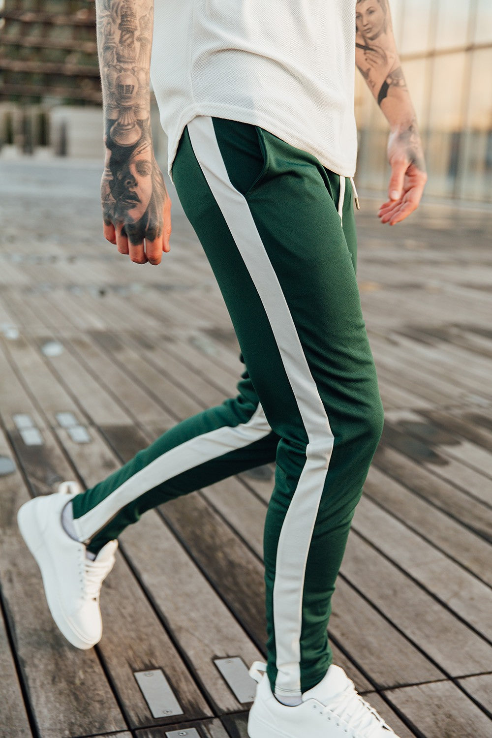 Striped jogging pants