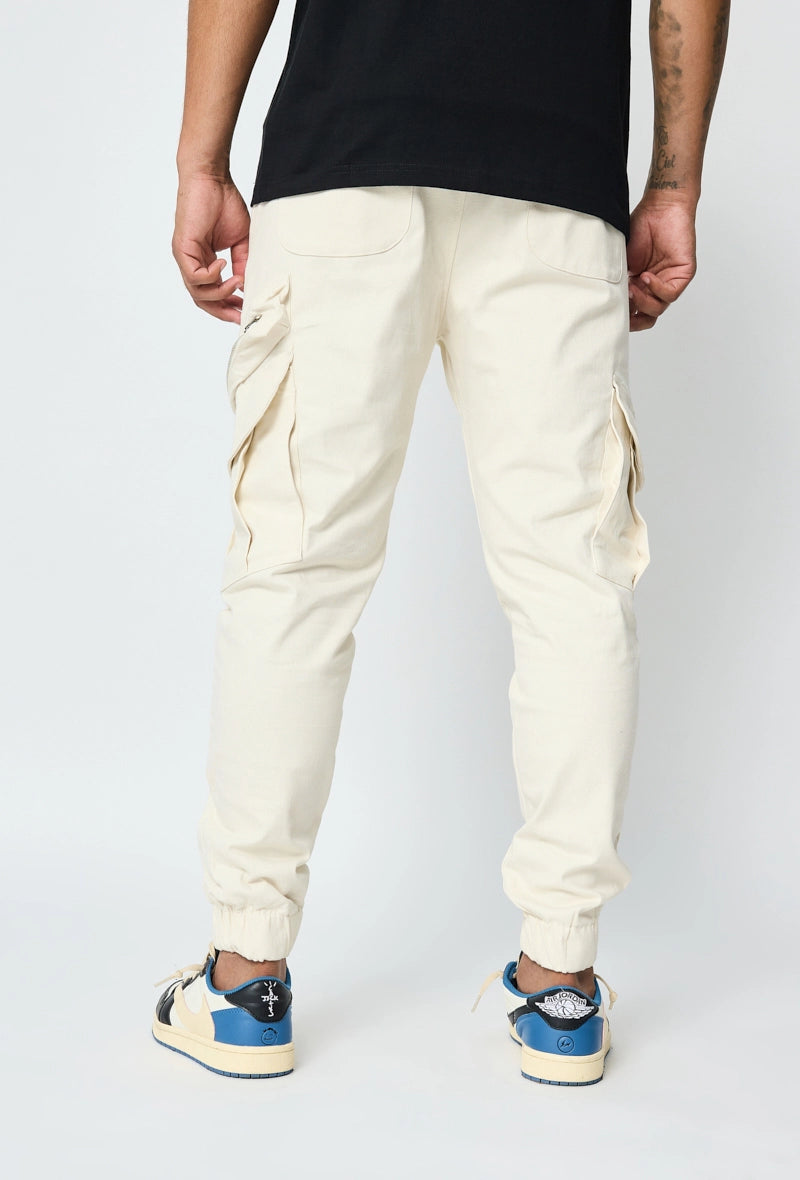 Jogger cargo pants with zip