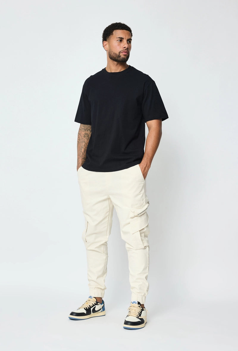 Jogger cargo pants with zip