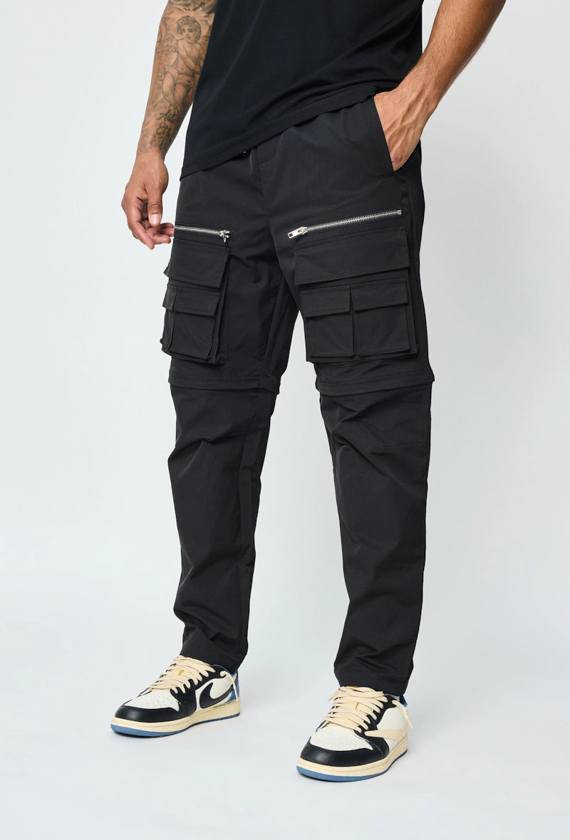 Multi-pocket zipped jogger cargo pants