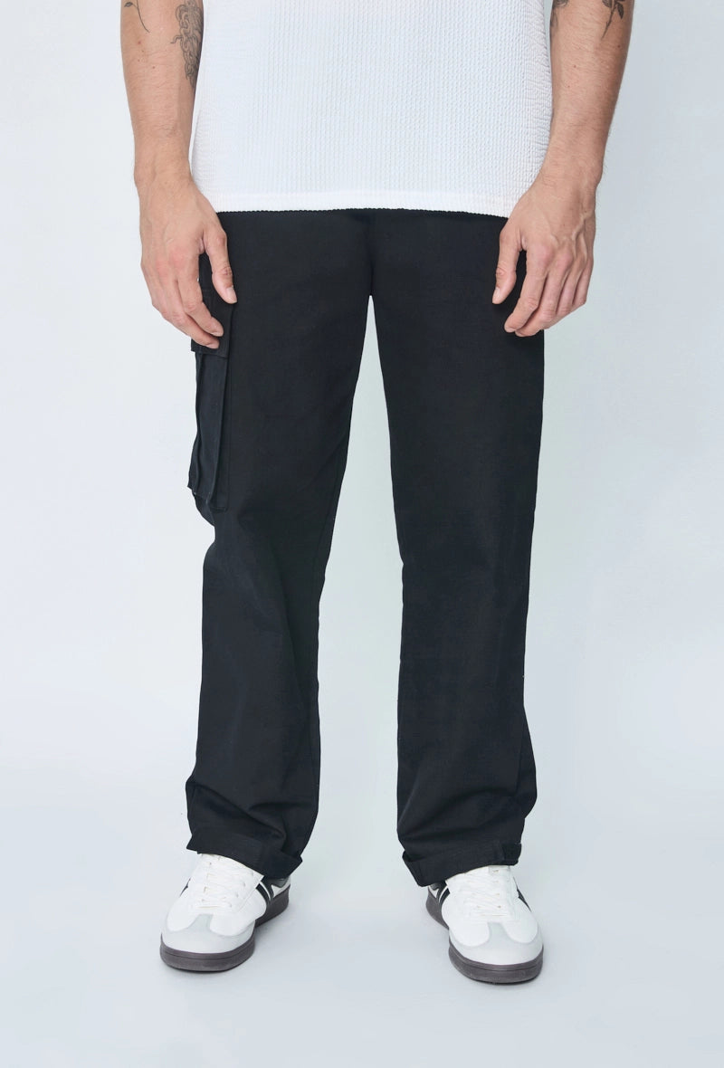 Wide canvas cargo pants