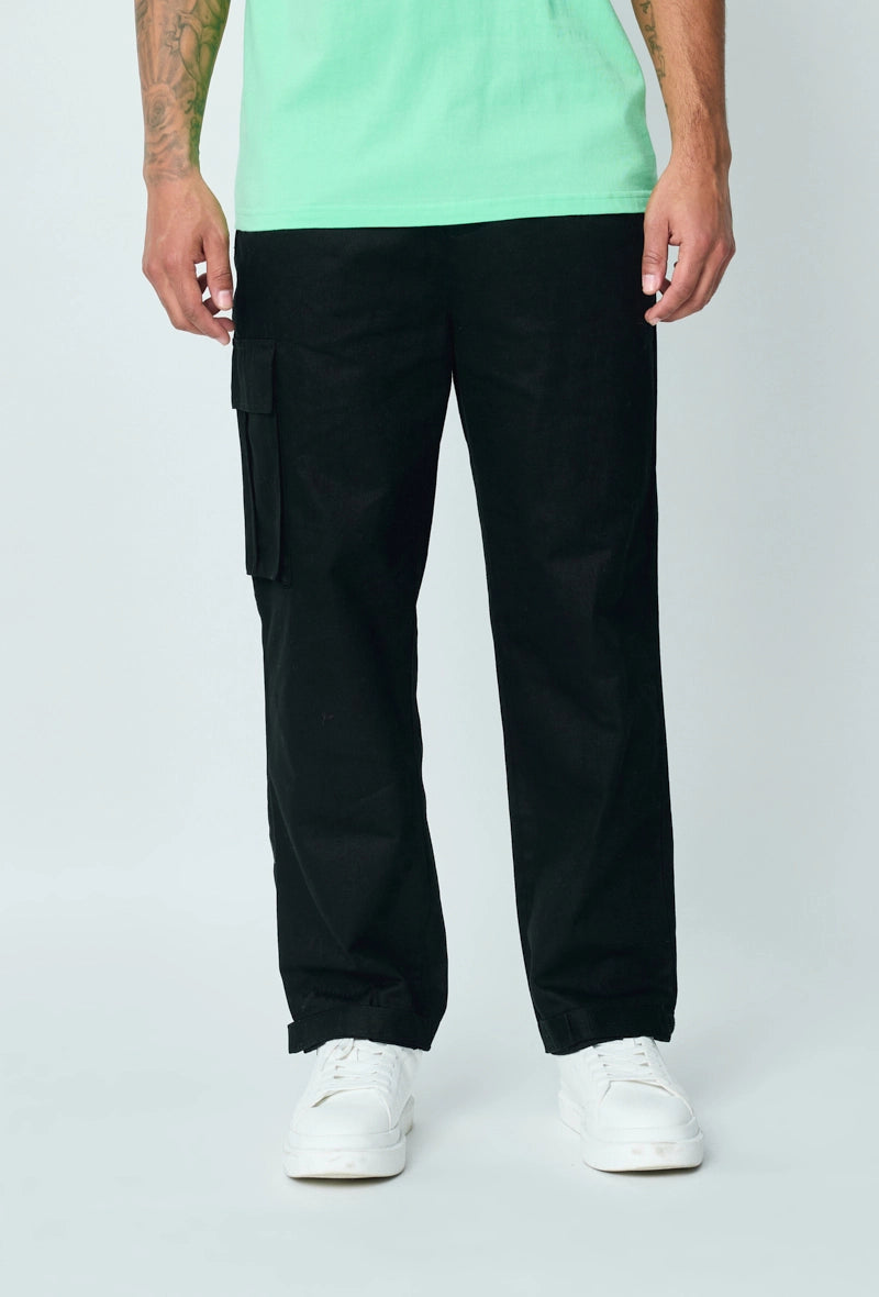 Wide canvas cargo pants