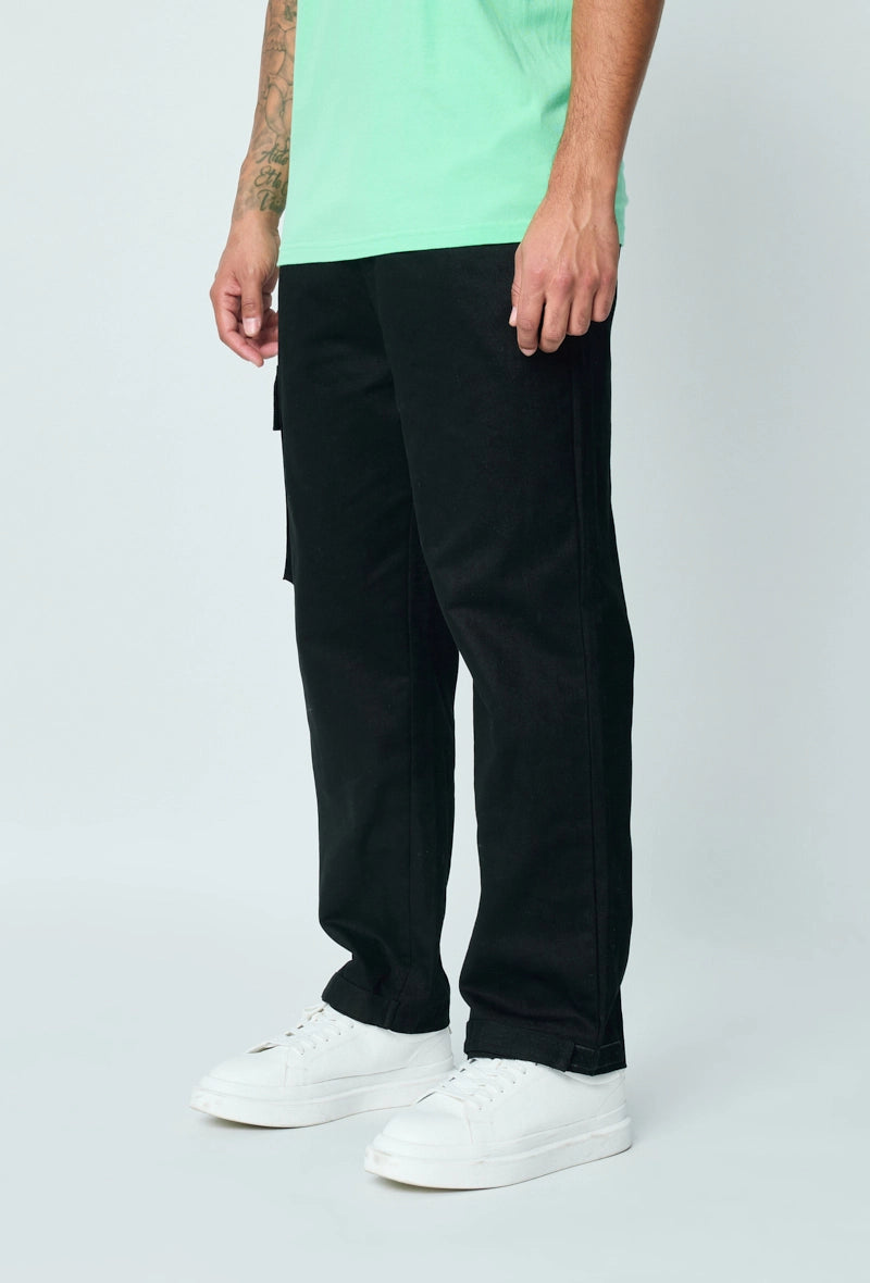 Wide canvas cargo pants