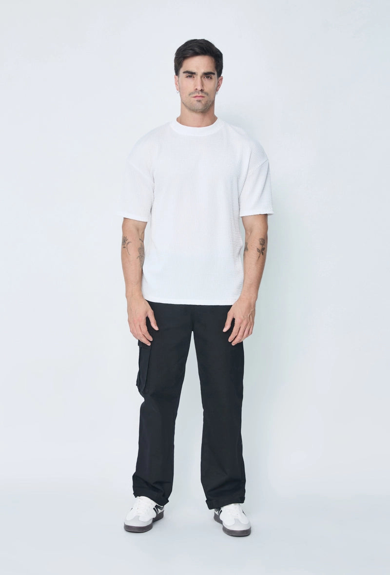 Wide canvas cargo pants