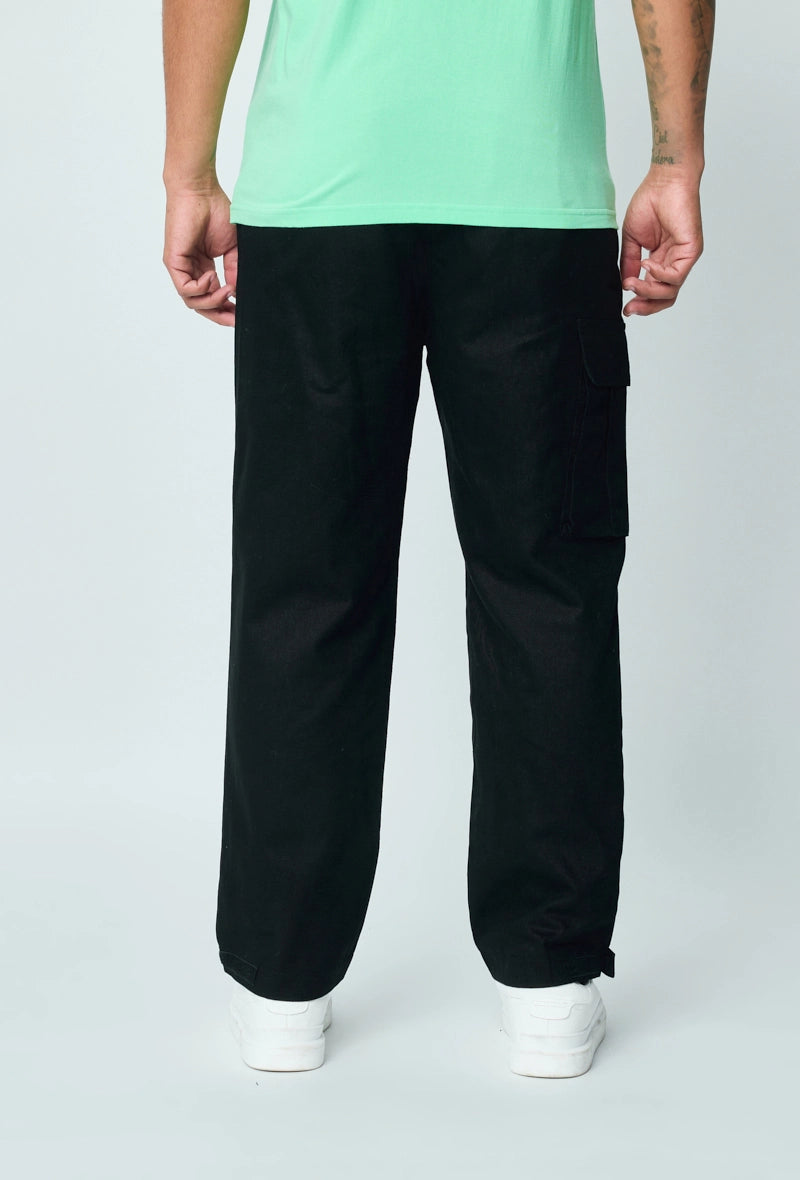 Wide canvas cargo pants