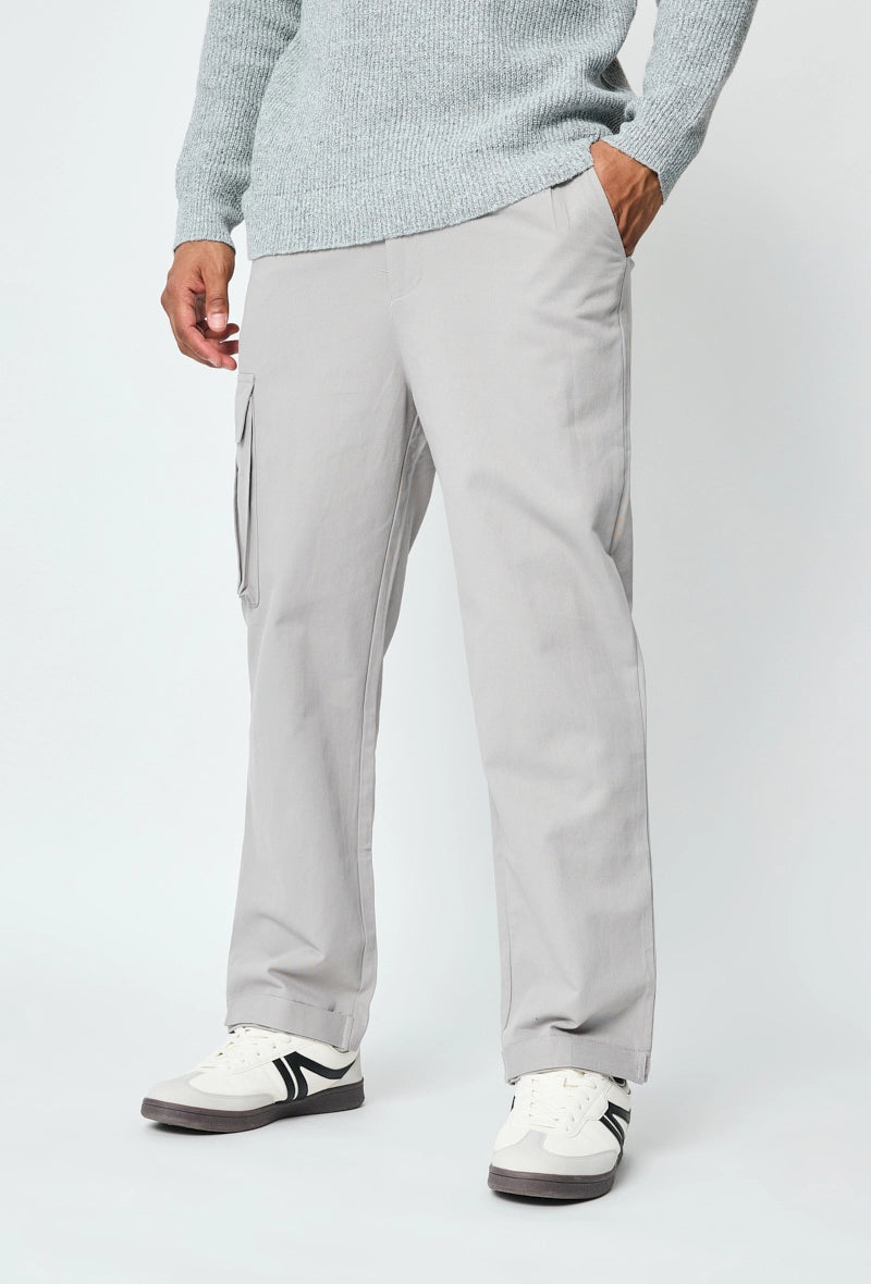 Wide canvas cargo pants