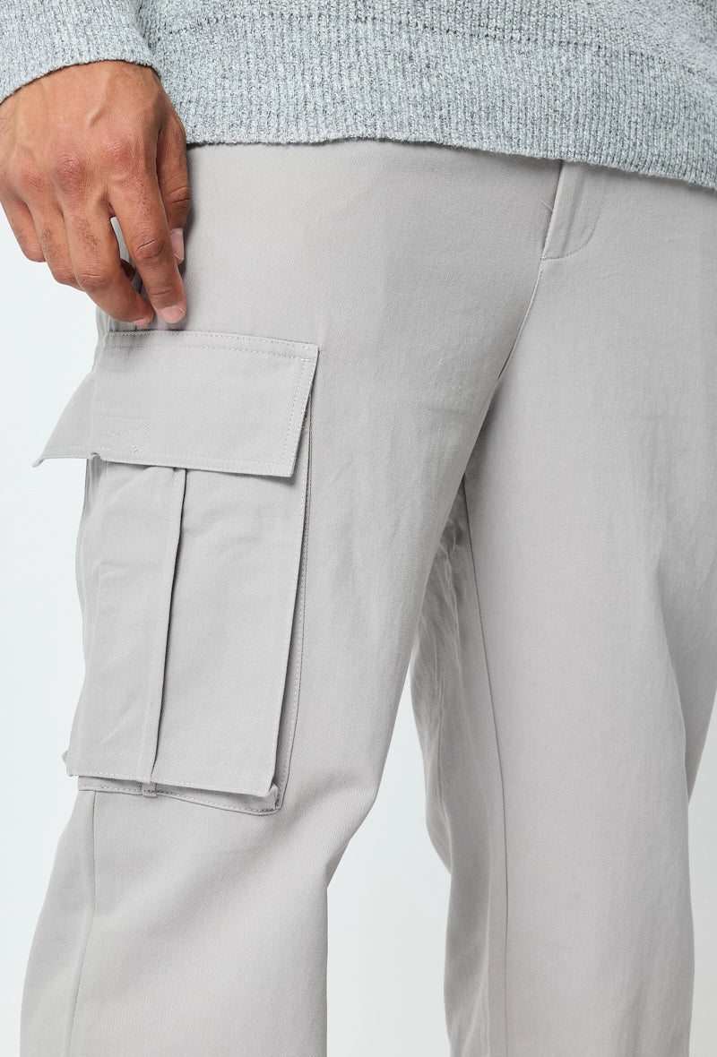 Wide canvas cargo pants