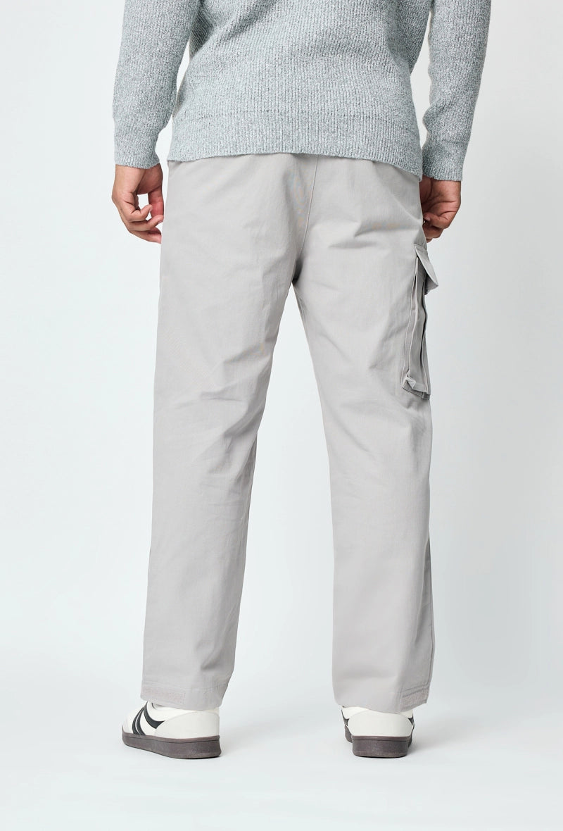 Wide canvas cargo pants