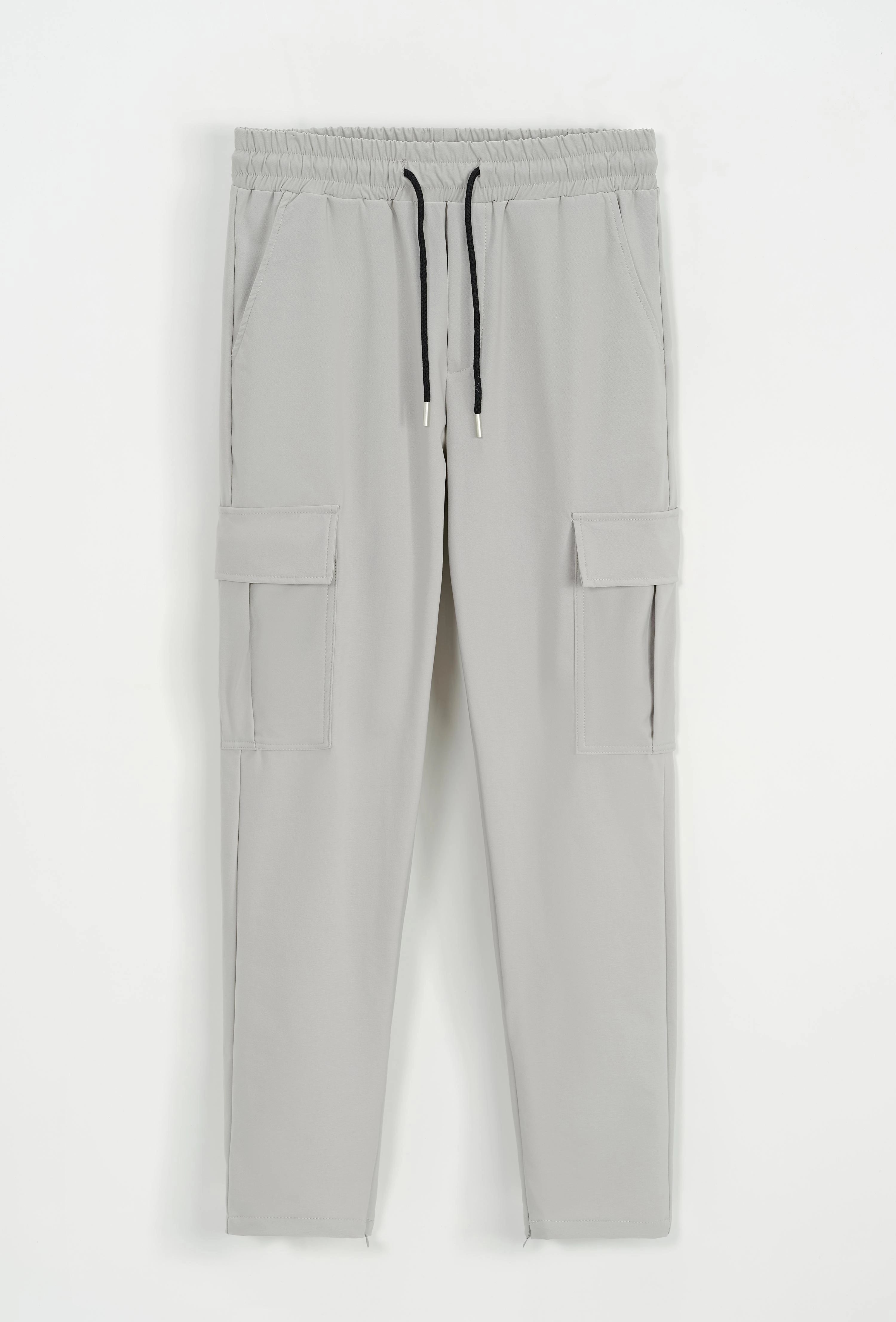 Adjustable pants with drawstring at the waist