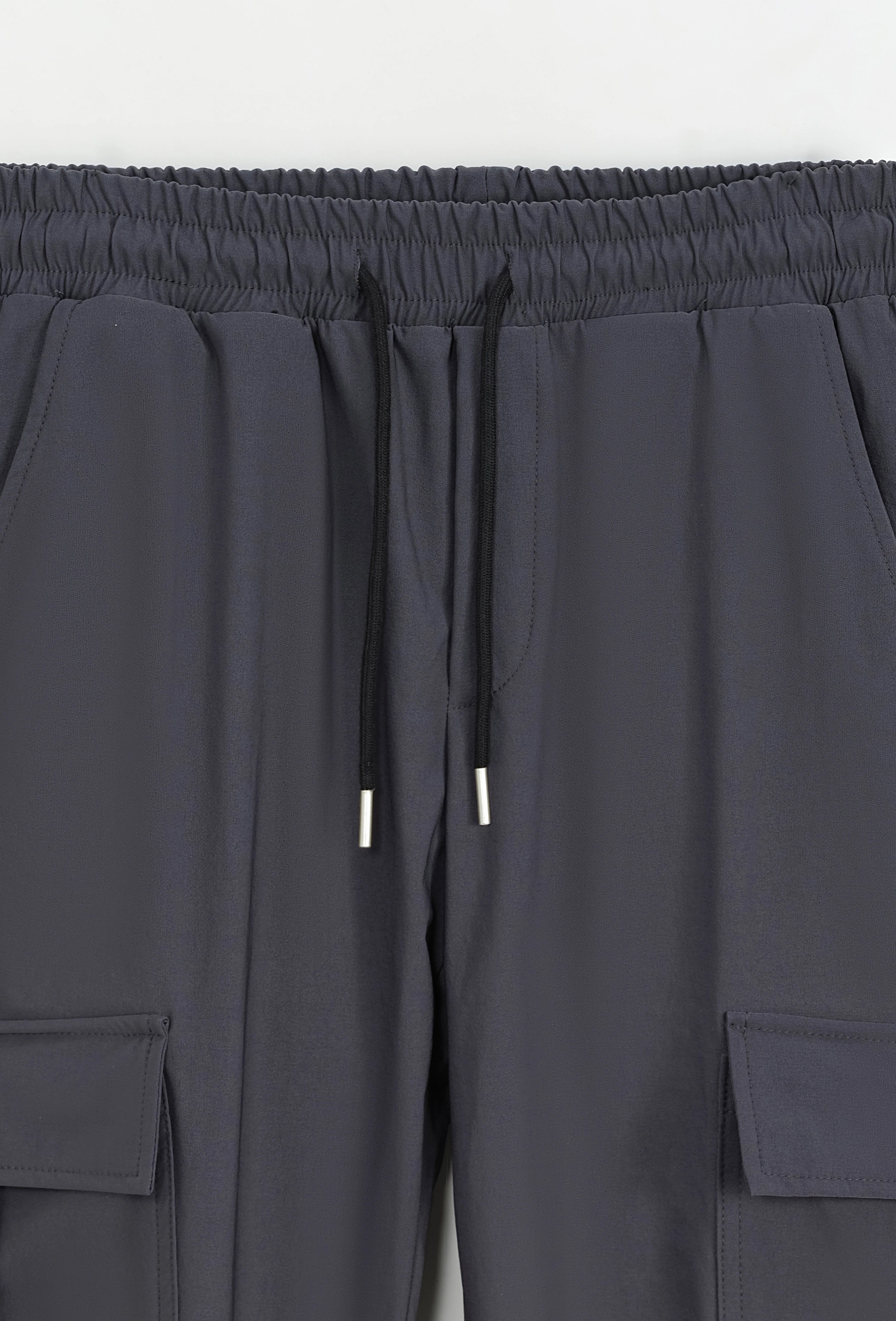 Adjustable pants with drawstring at the waist