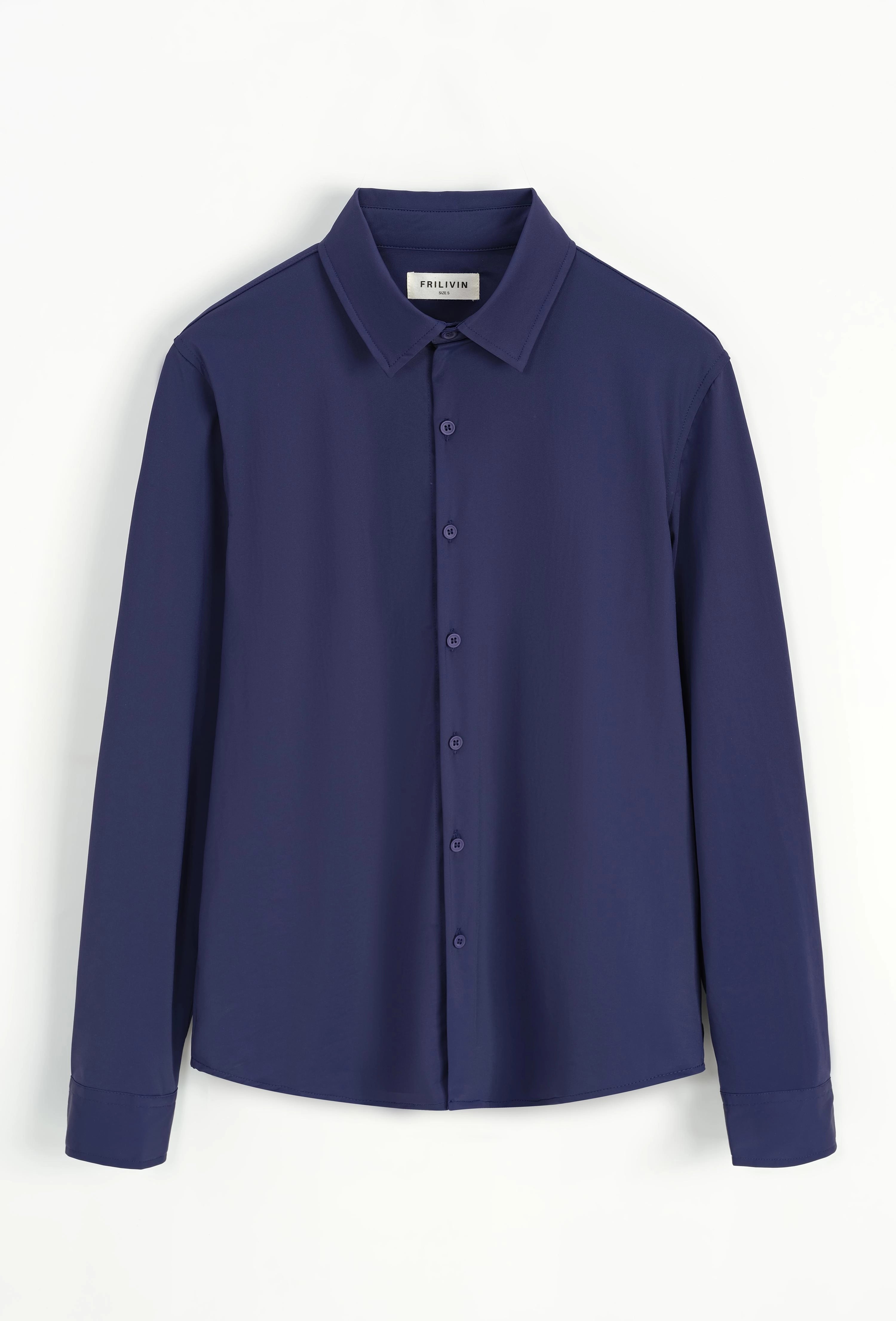 Chemise à manche longues boutonnée pour homme