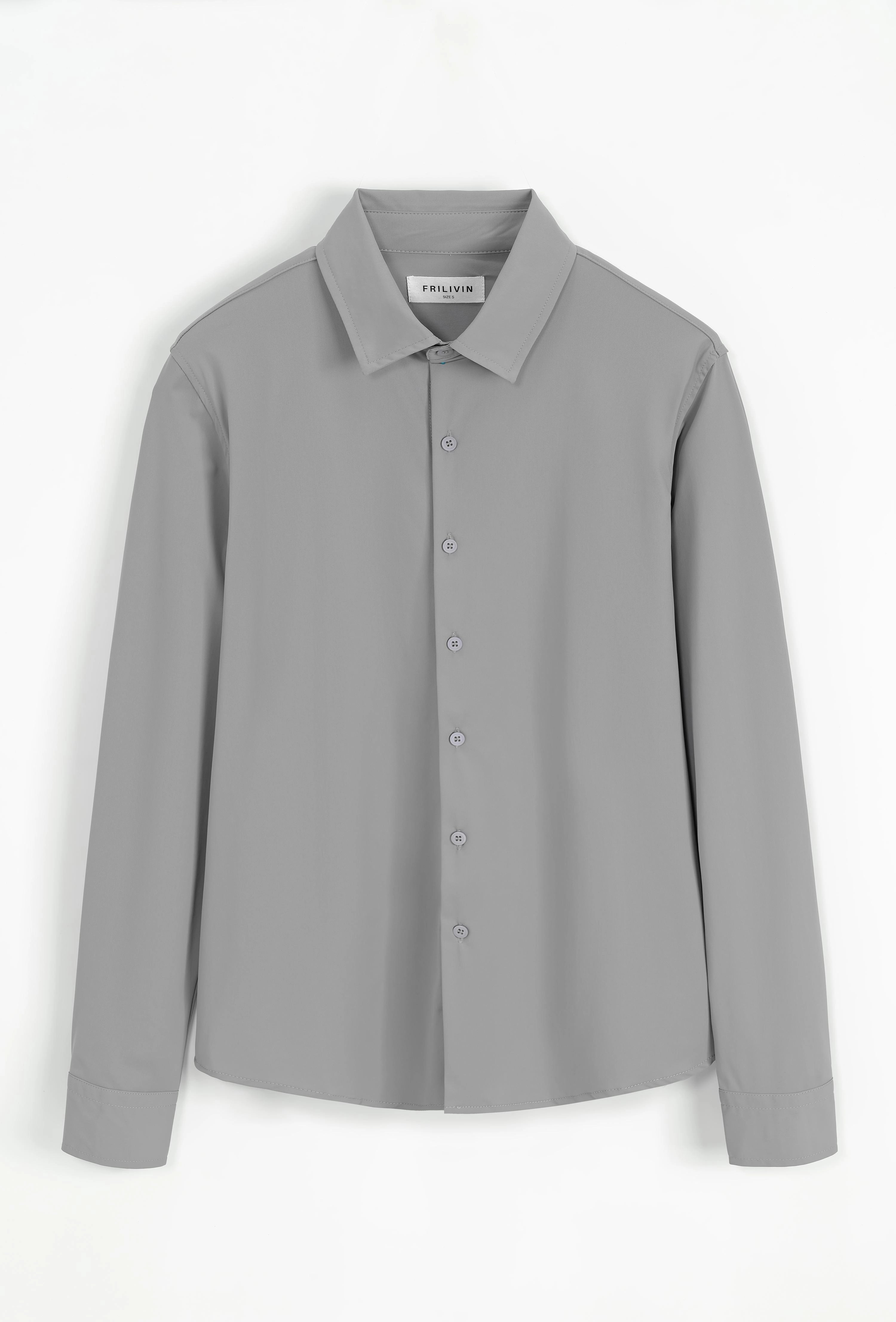 Chemise à manche longues boutonnée pour homme