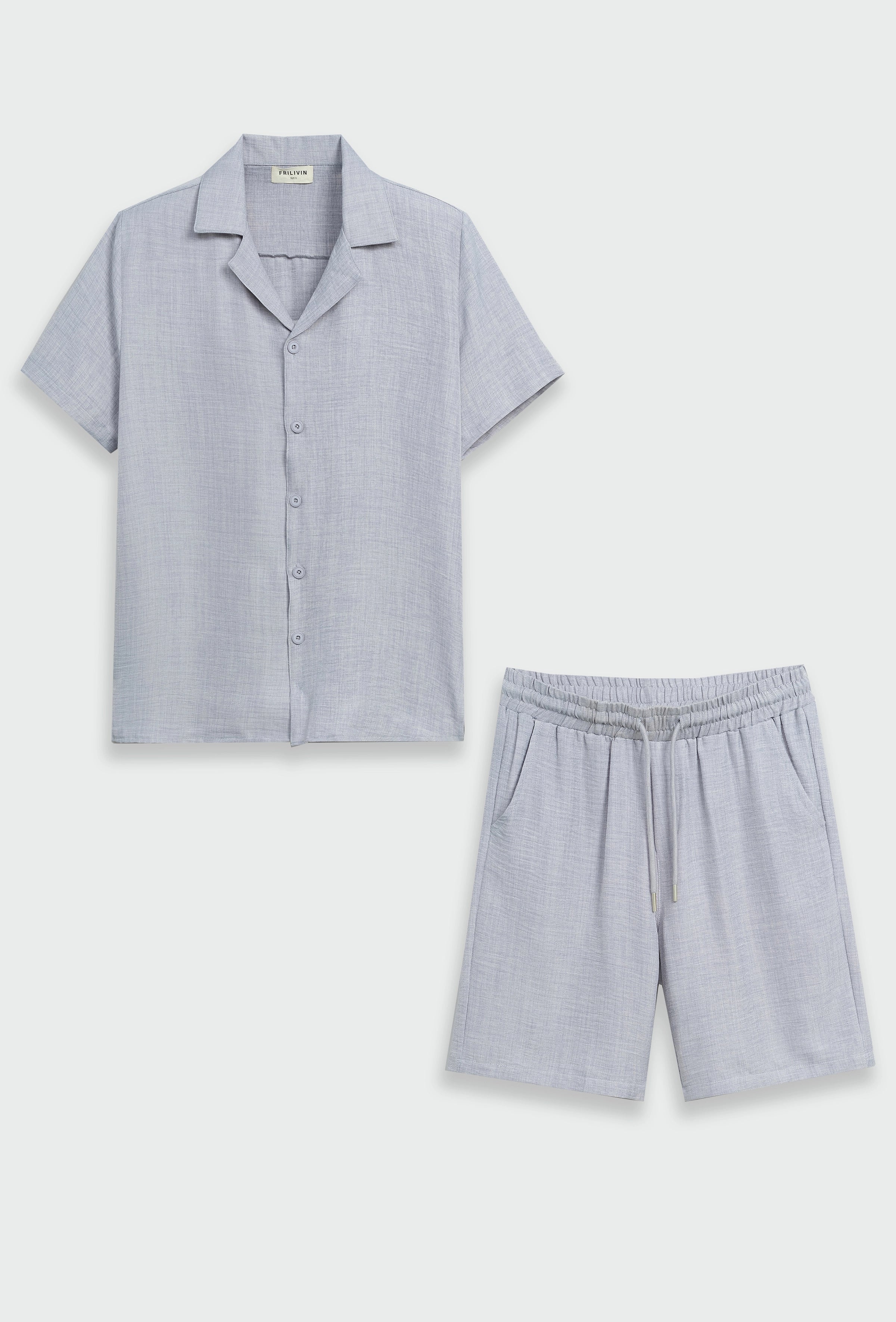 Short sleeve shirt shorts set