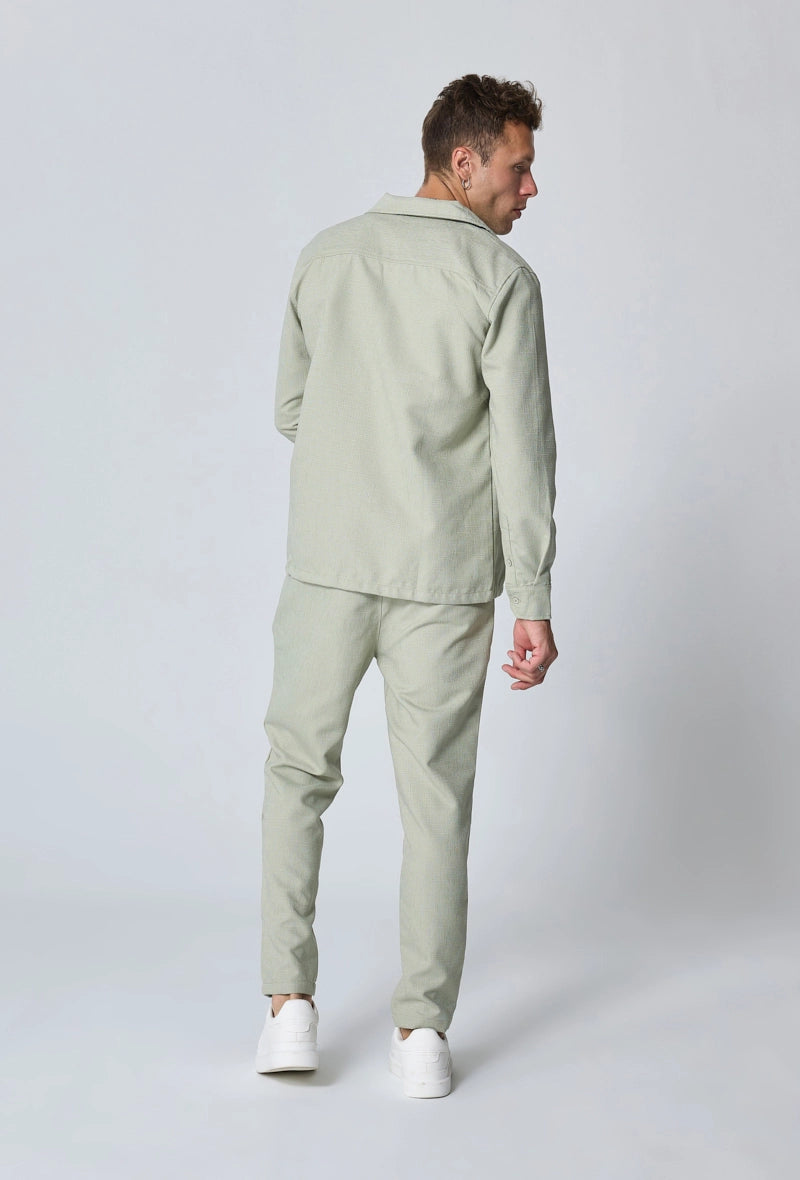 Long sleeve shirt pants set