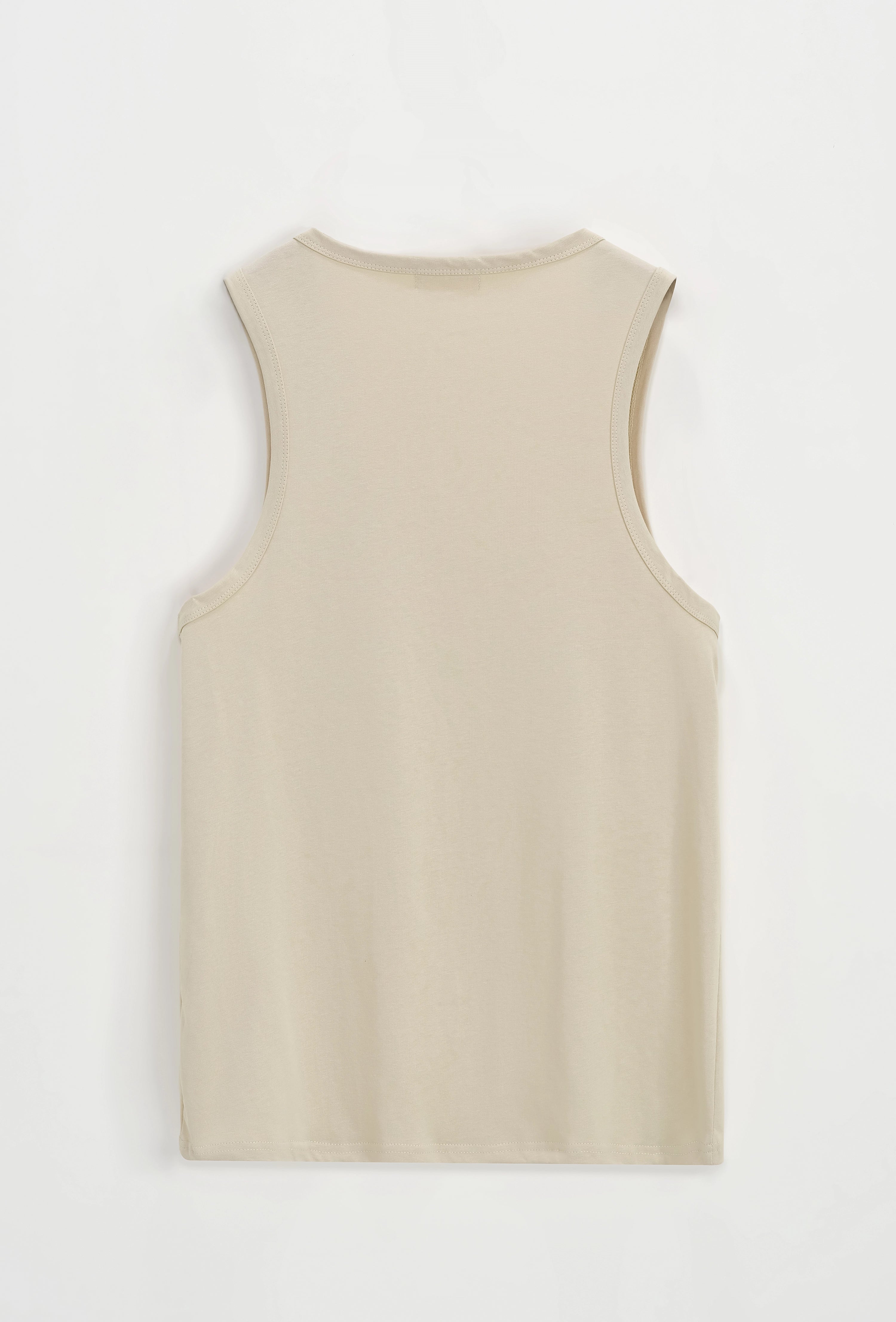 Plain sleeveless t-shirt