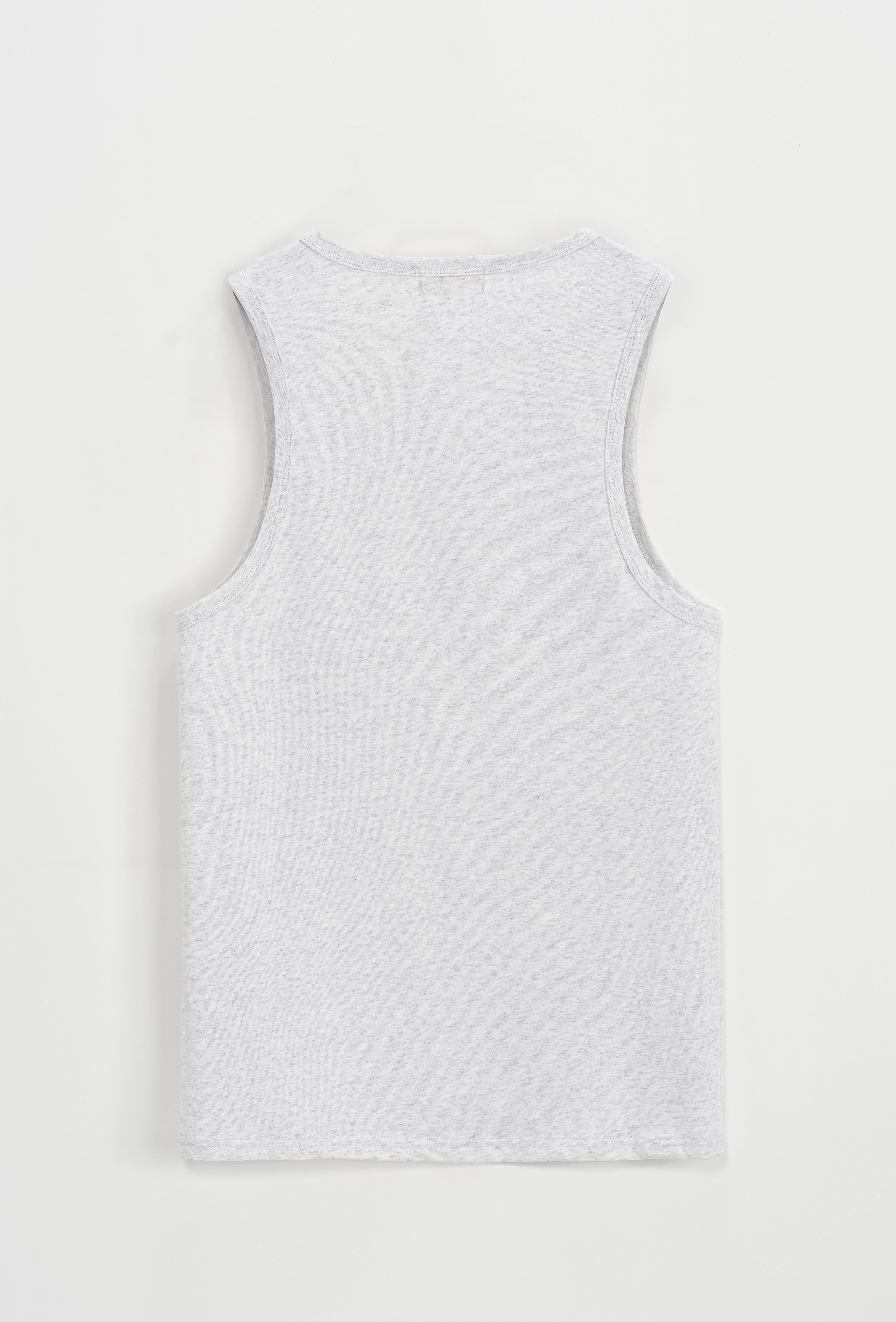 Plain sleeveless t-shirt