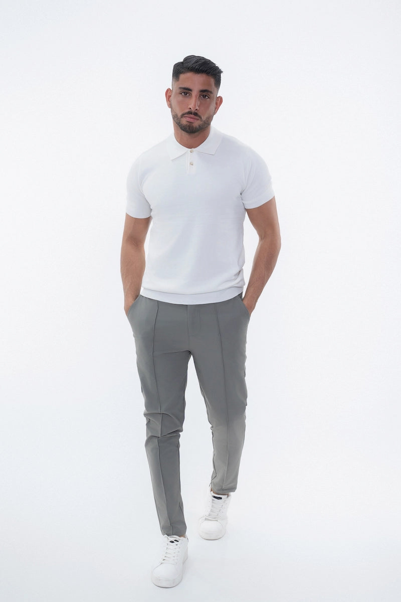 Pantalon uni urbain chic