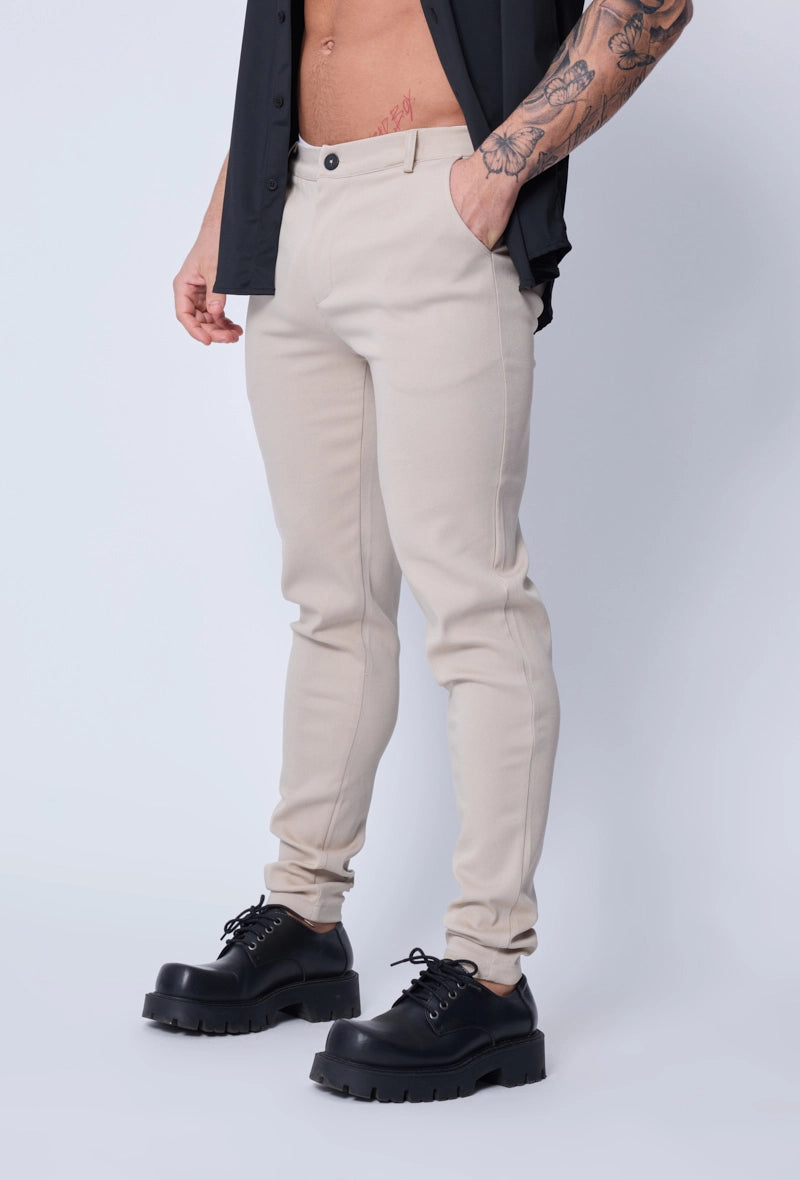 Pantalon chino classique uni