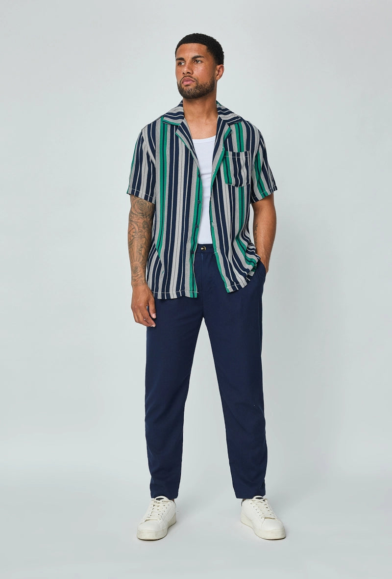 Vertical Striped Dress Shirt