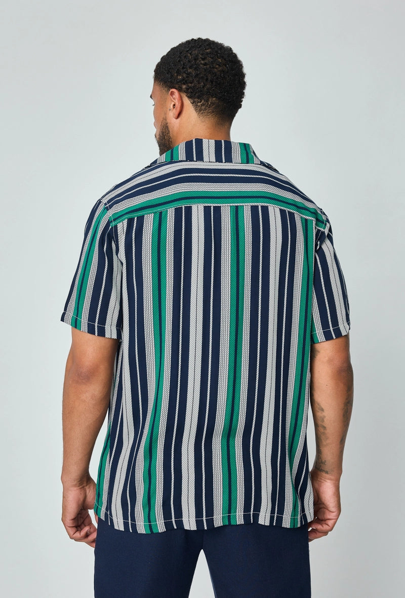 Vertical Striped Dress Shirt