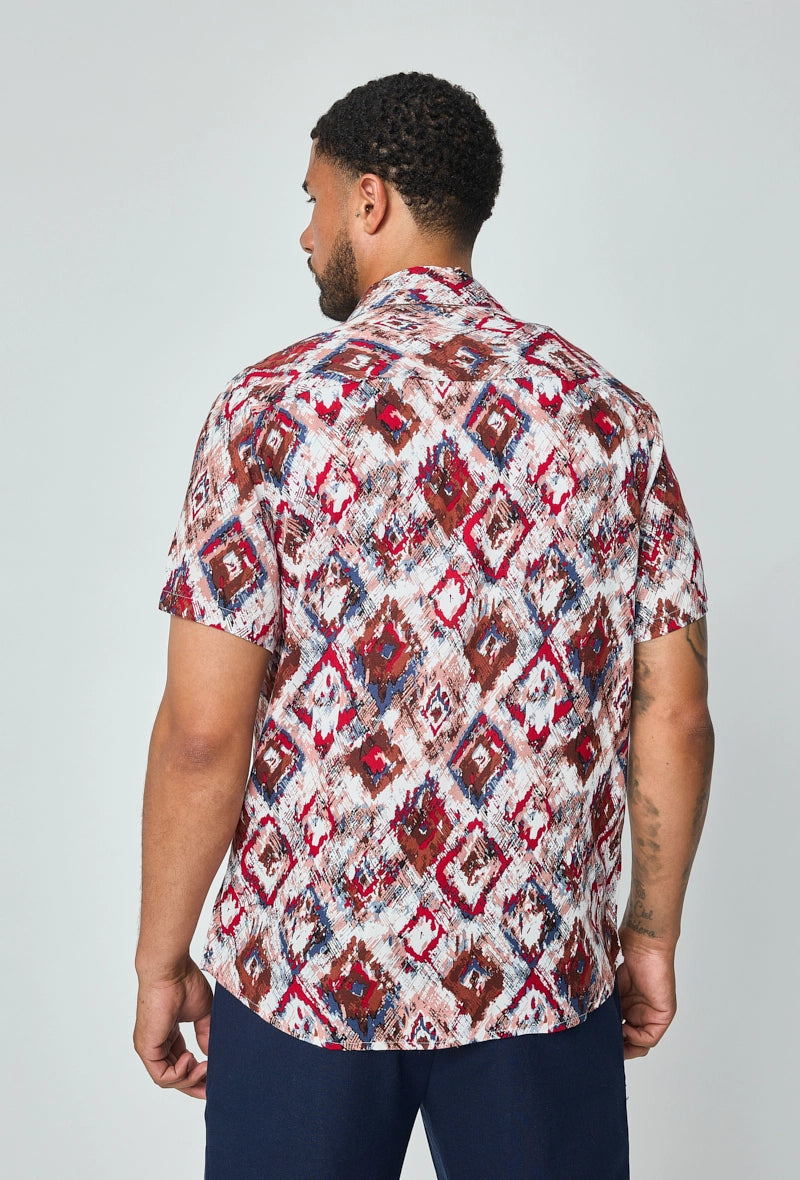 Abstract print summer shirt