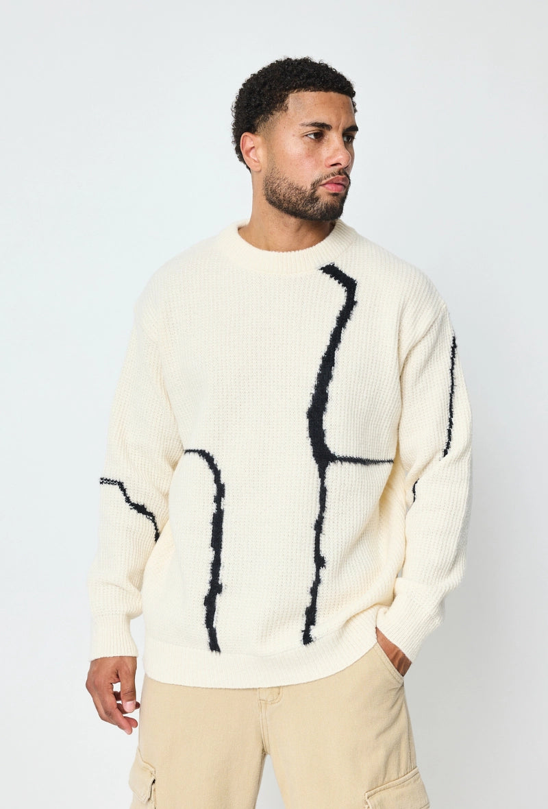 Pull en maille artistique