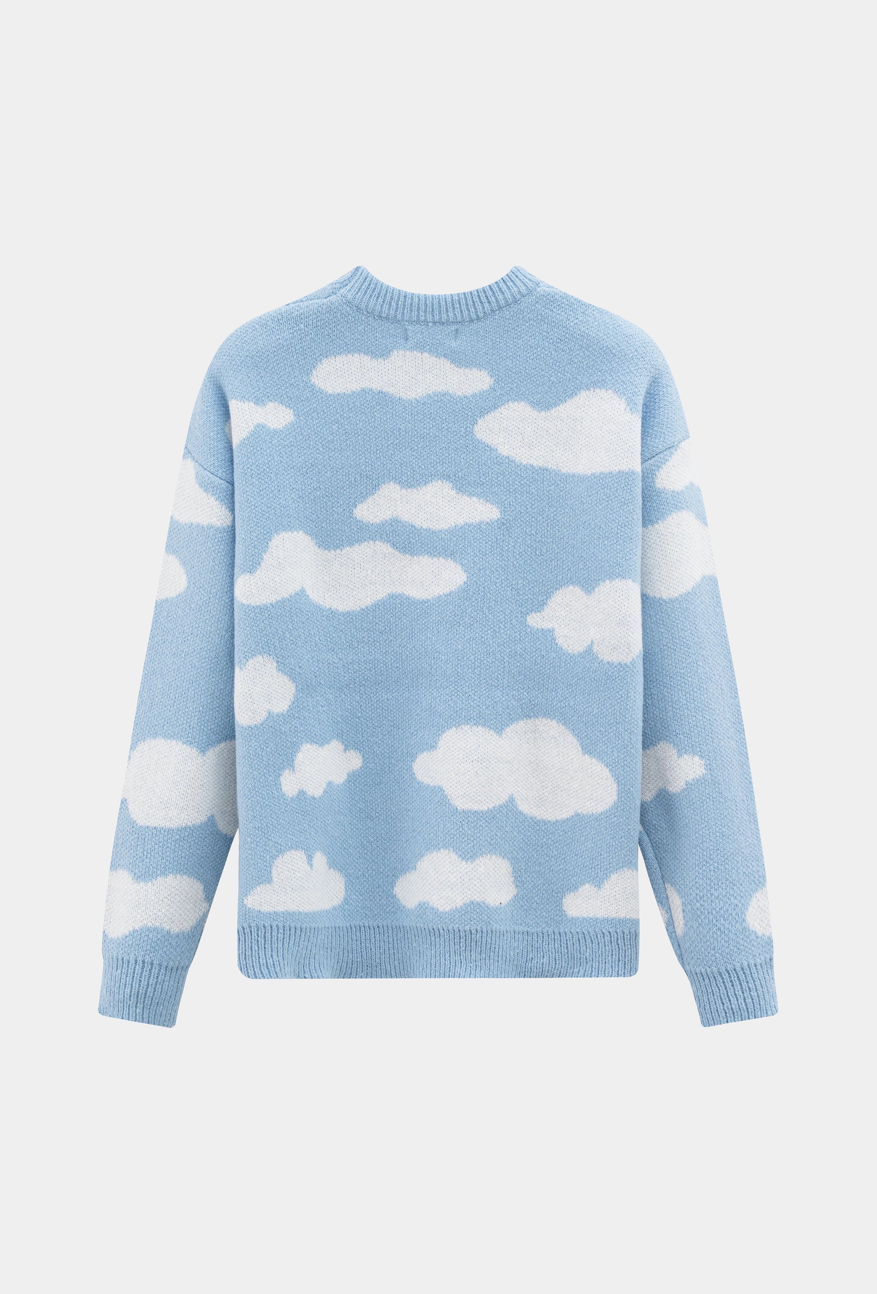 Pull à motif nuages