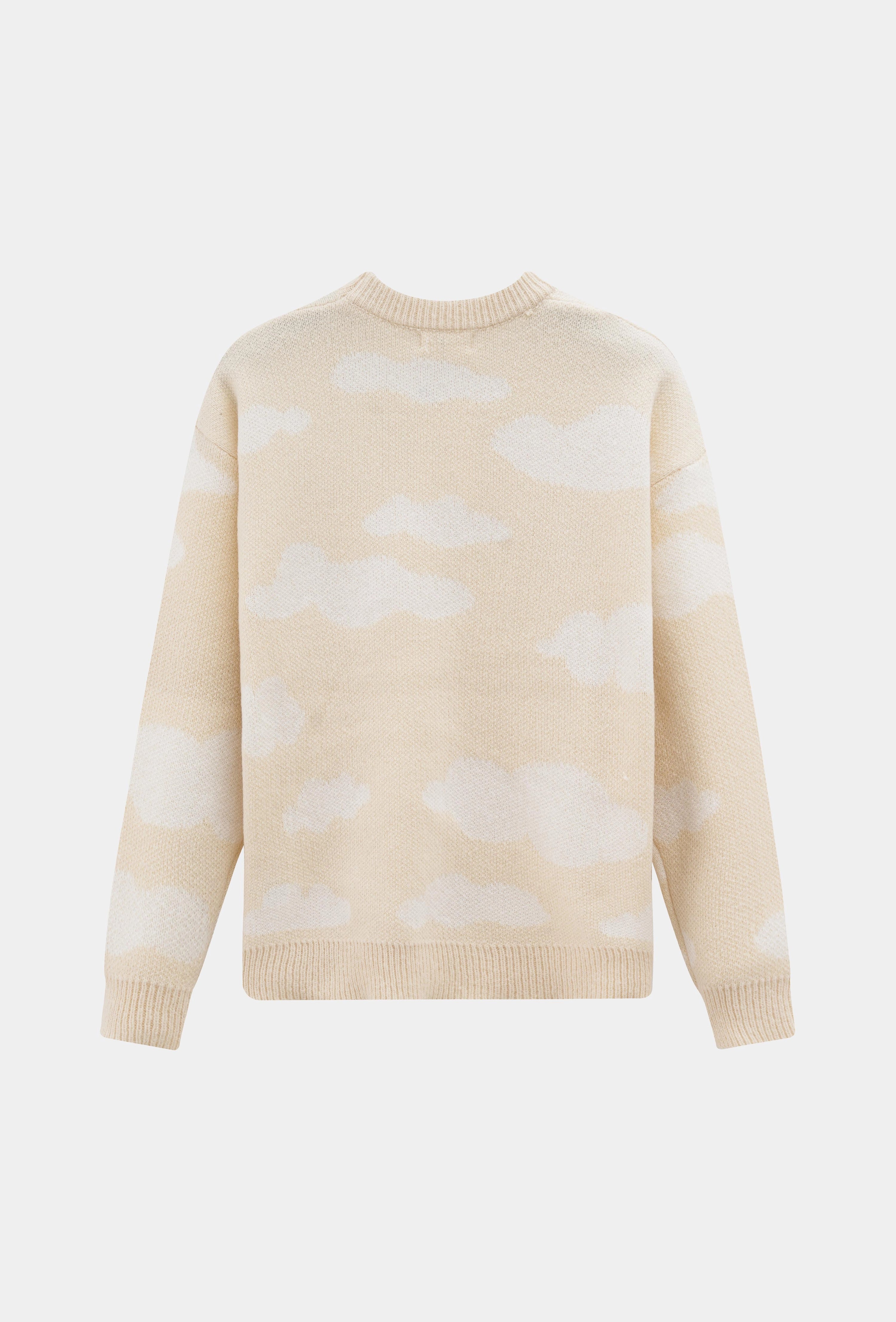 Pull à motif nuages