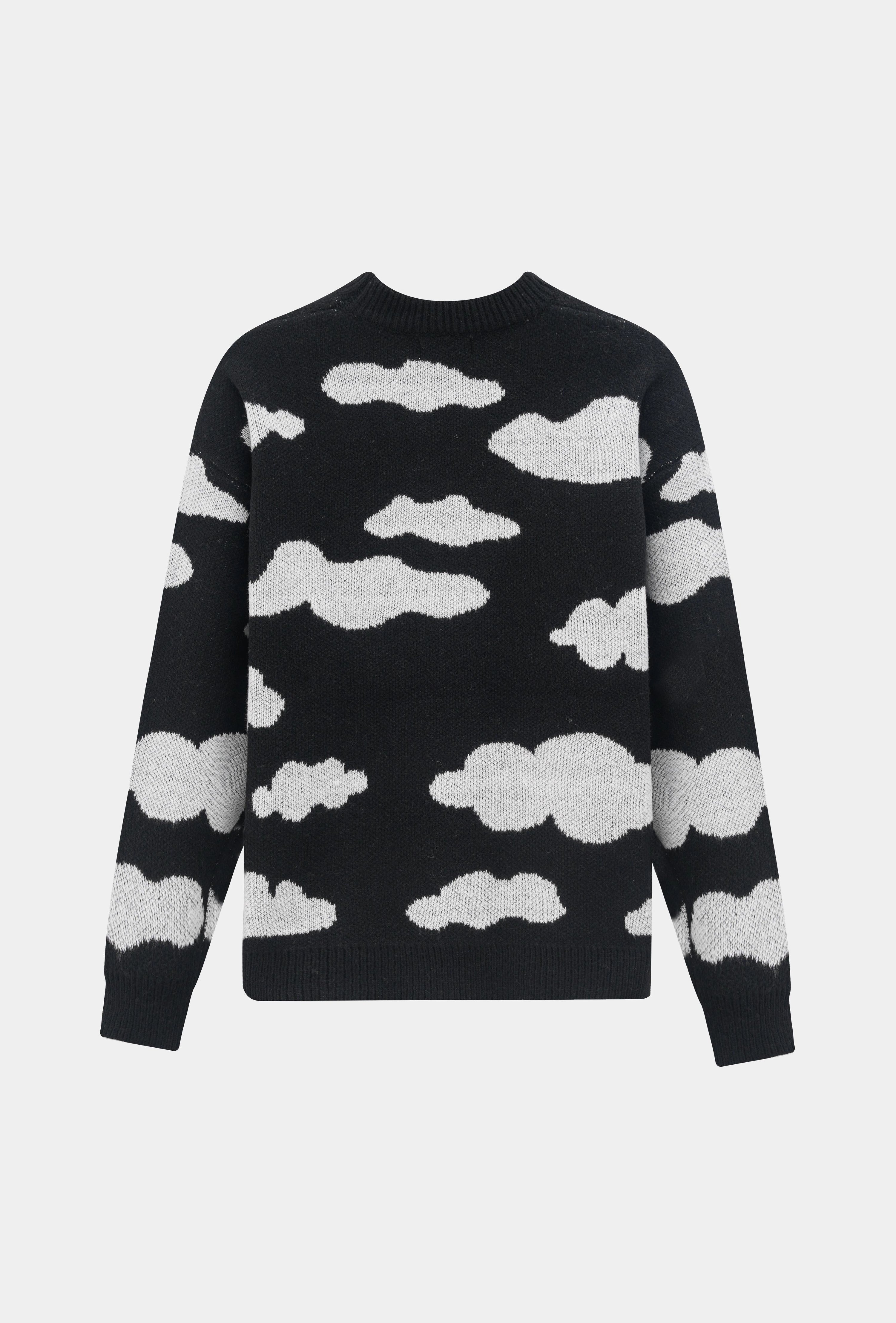 Pull à motif nuages