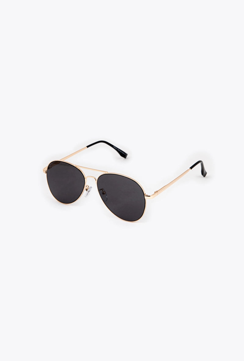 Mirrored aviator sunglasses with top bar