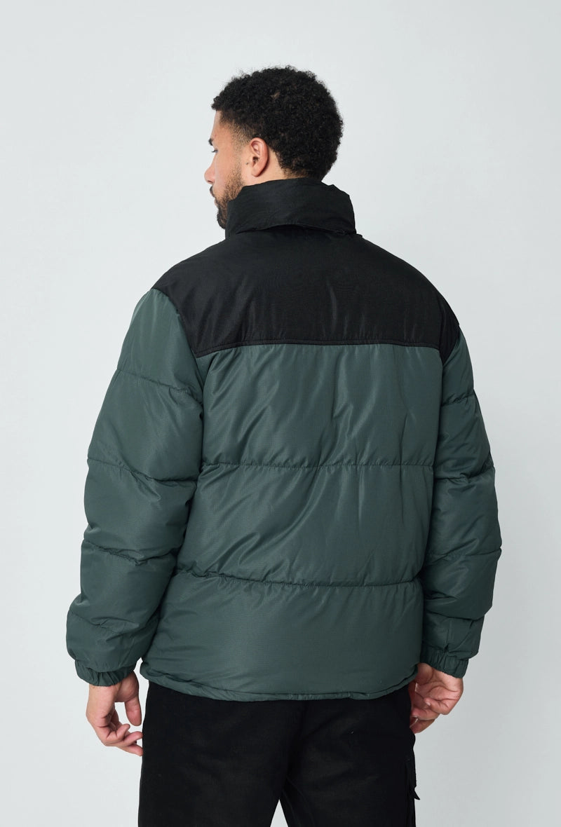 Short puffer down jacket with removable hood