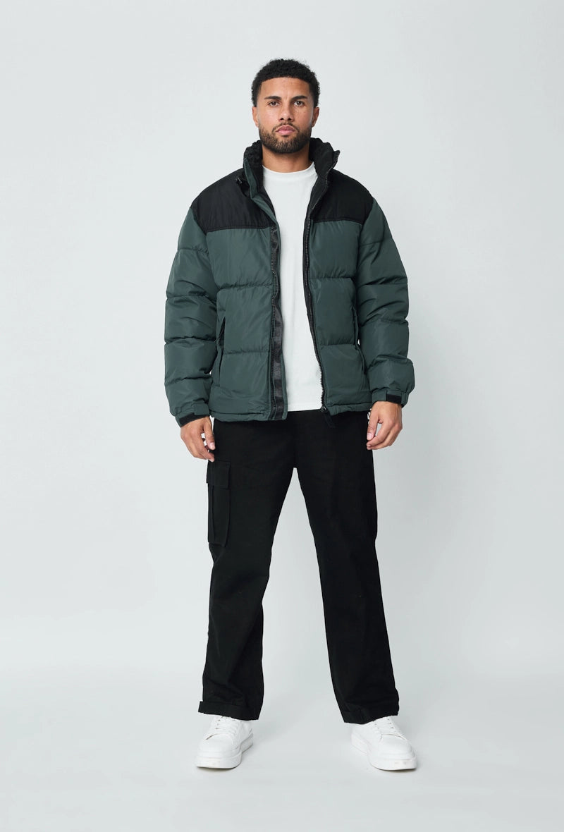 Short puffer down jacket with removable hood