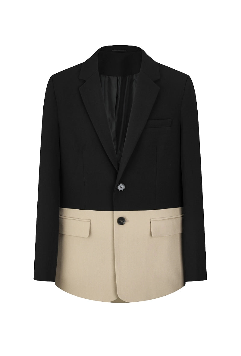 Ensemble de costume classic veste et pantalon bi couleur