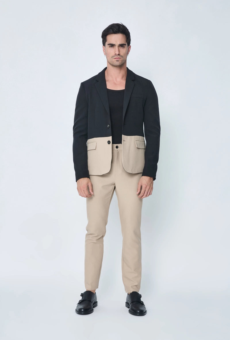 Ensemble de costume classic veste et pantalon bi couleur