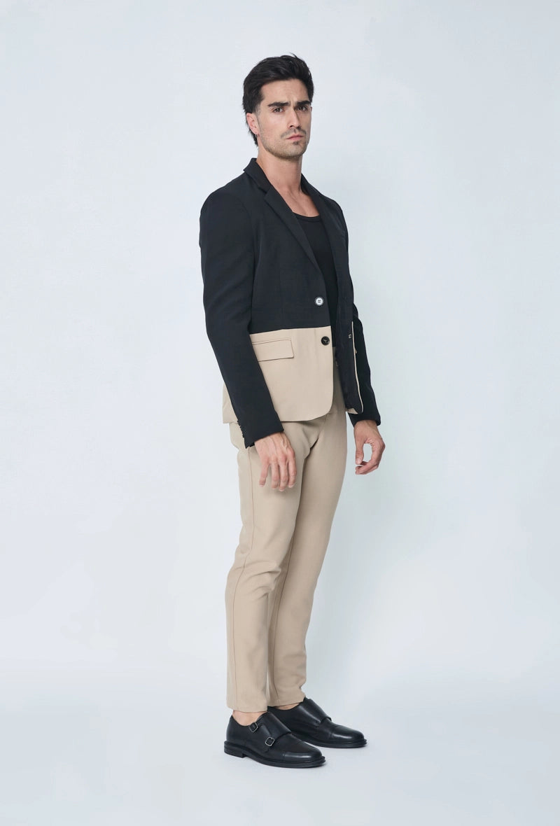 Ensemble de costume classic veste et pantalon bi couleur