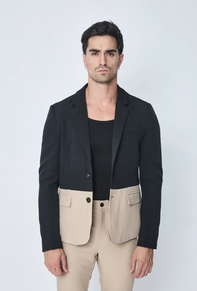 Ensemble de costume classic veste et pantalon bi couleur