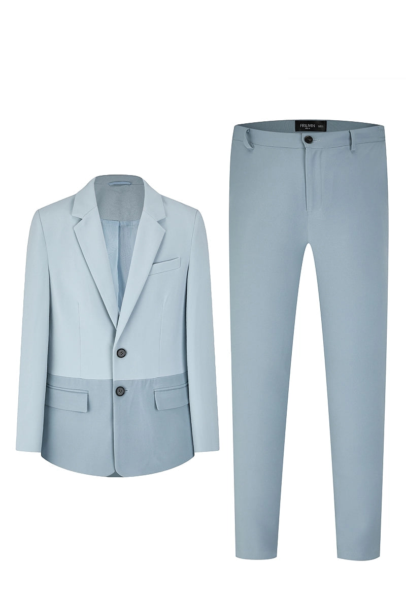 Ensemble de costume classic veste et pantalon bi couleur