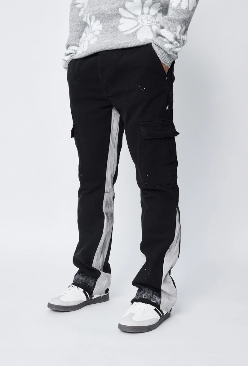 Pantalon cargo patchwork