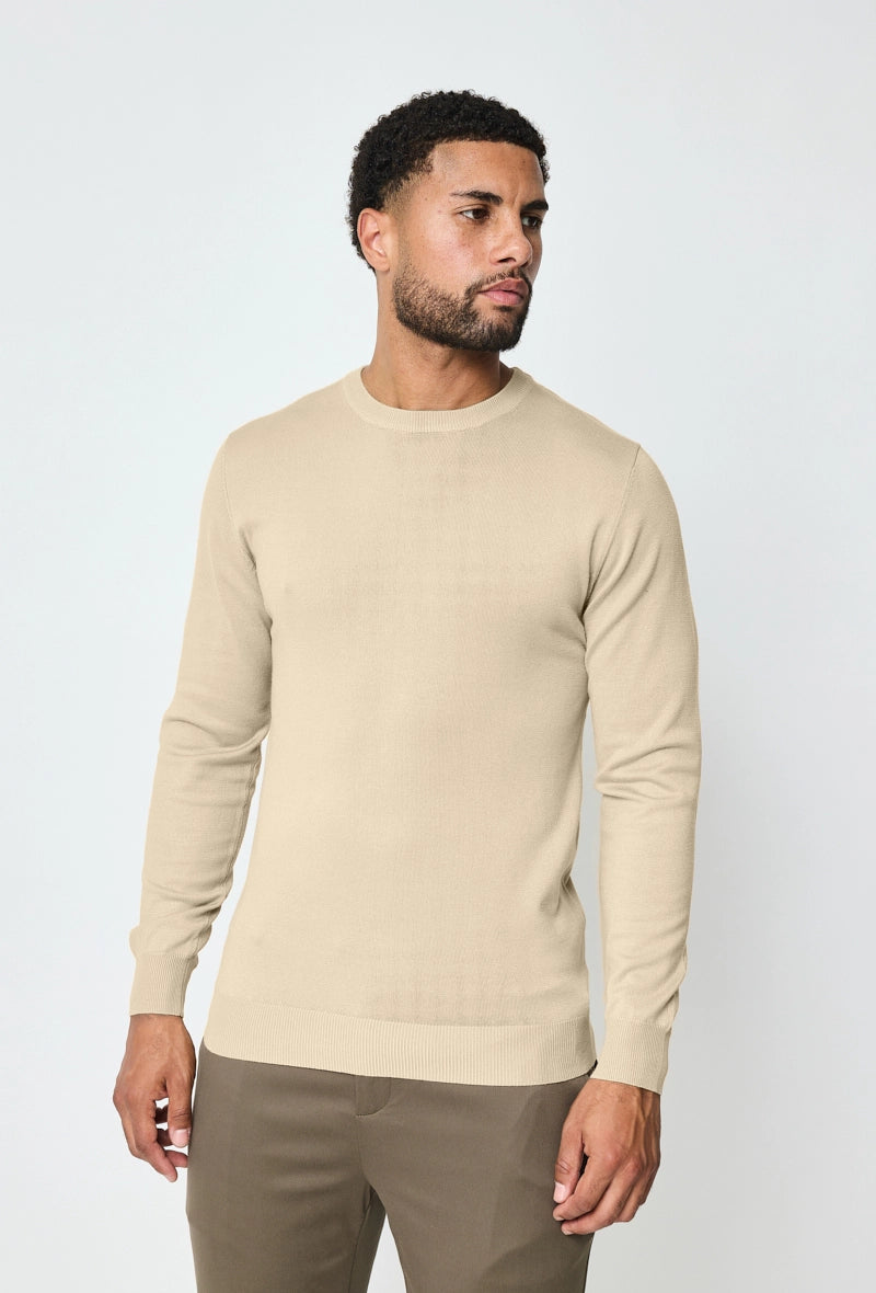 Plain round neck sweater