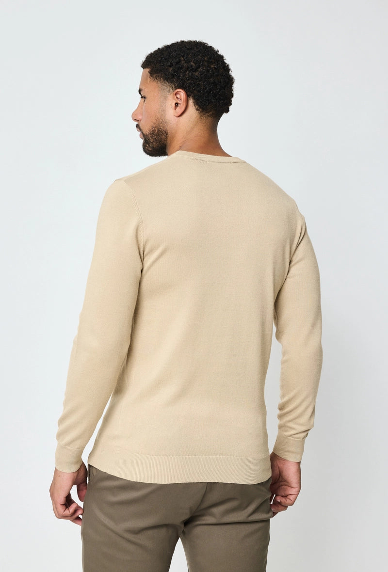 Plain round neck sweater